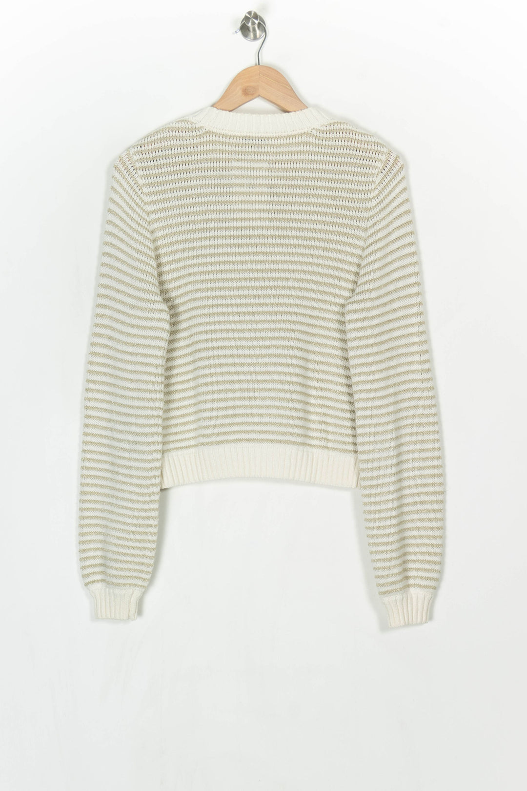 Pull Rayé Beige et Écru - Taille M/38 de la marque Liu Jo | PARAD124223 - Vendu par Paradigme - Image 5