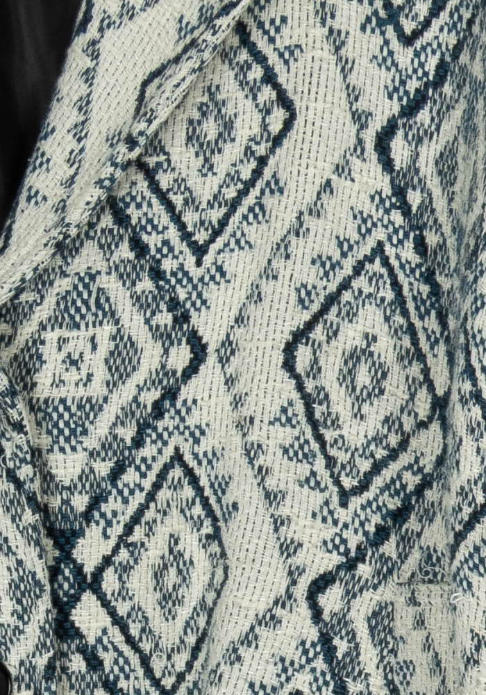 Manteau Bleu et Écru - Taille M/38 de la marque La Fée Maraboutée | PARAD124224 - Vendu par Paradigme - Image 3