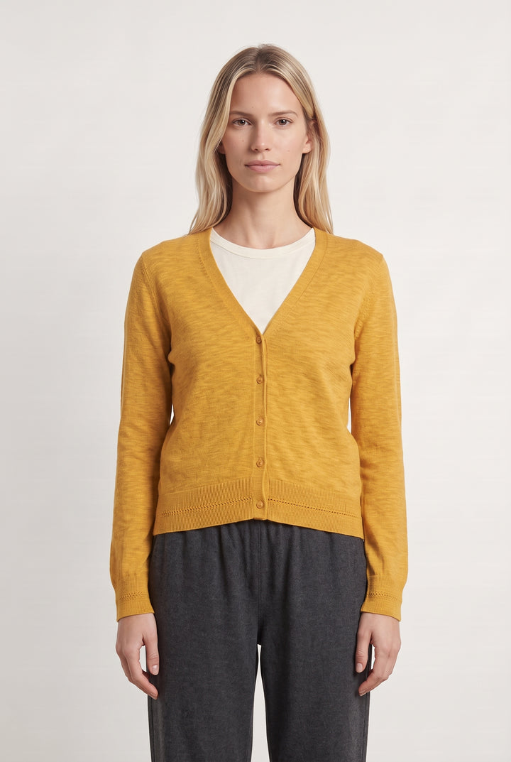 Cardigan Jaune - Taille S/36 de la marque Caroll | PARAD124226 - Vendu par Paradigme - Image 1