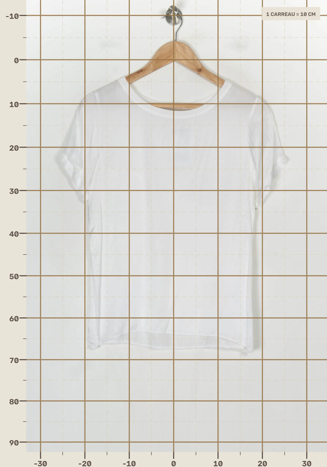 T-shirt Blanc - Taille M/38 de la marque La Fée Maraboutée | PARAD124228 - Vendu par Paradigme - Image 4