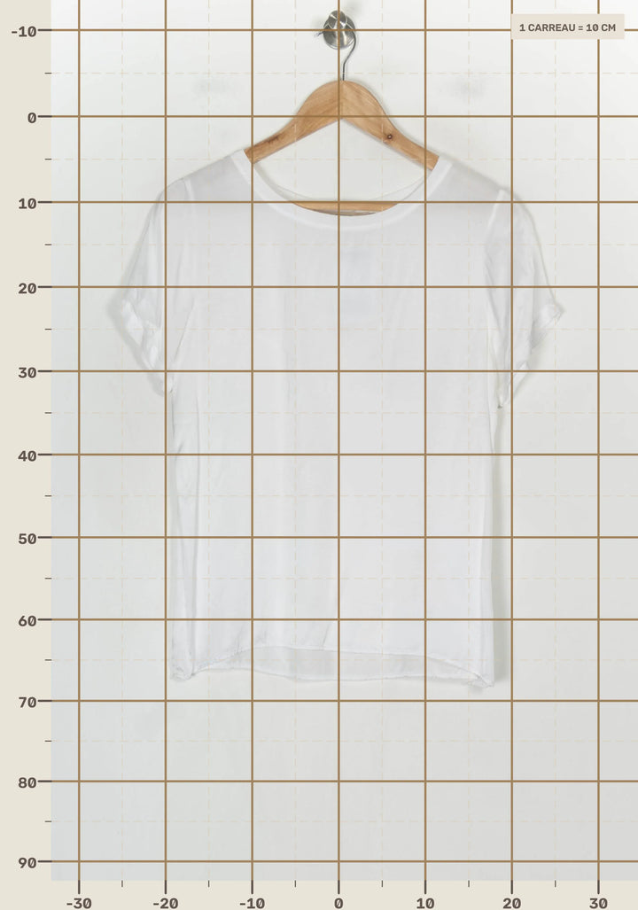 T-shirt Blanc - Taille M/38 de la marque La Fée Maraboutée | PARAD124228 - Vendu par Paradigme - Image 4