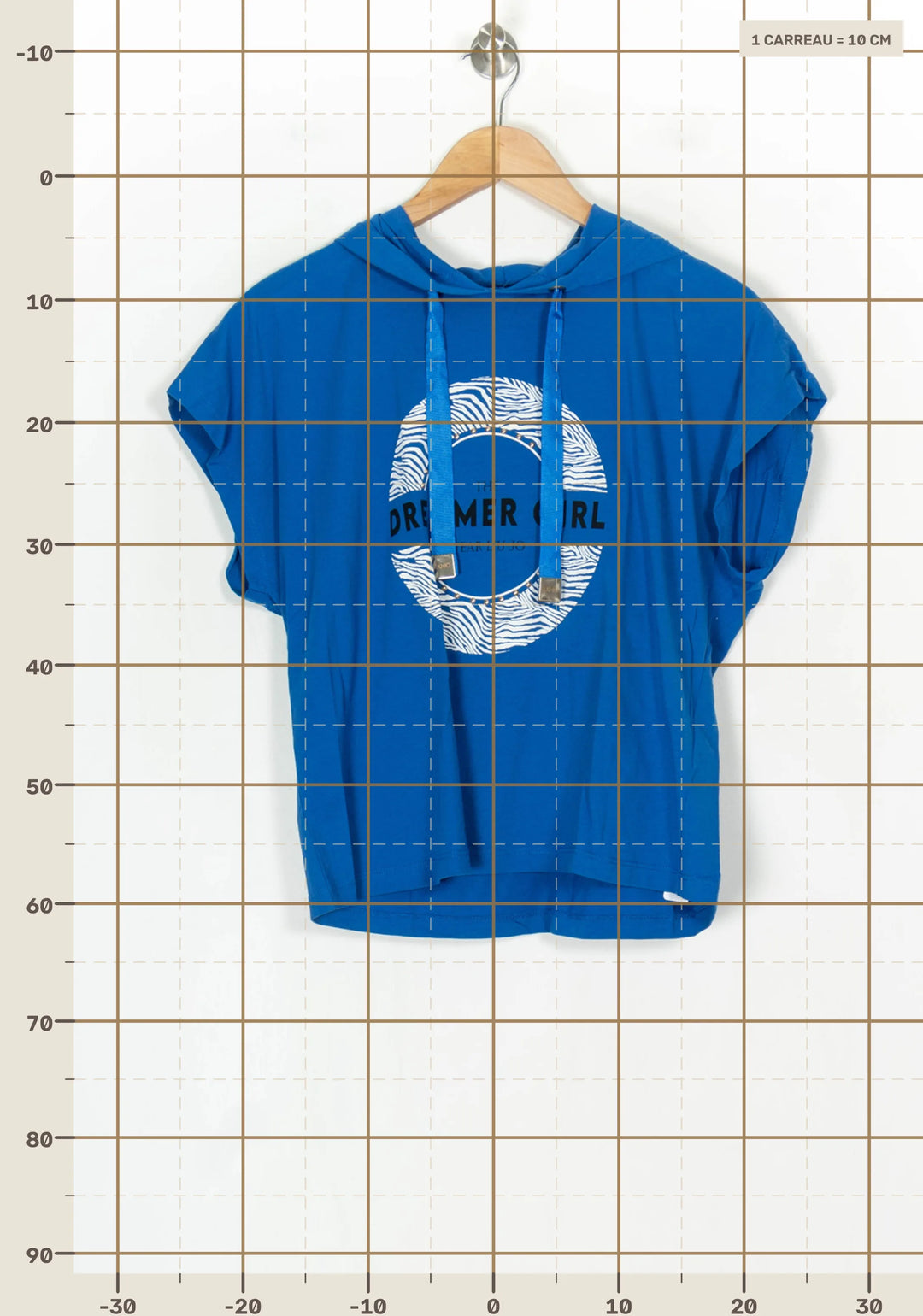 Tee-shirt à capuche Bleu - Taille XS/34 de la marque Liu Jo | PARAD124230 - Vendu par Paradigme - Image 4