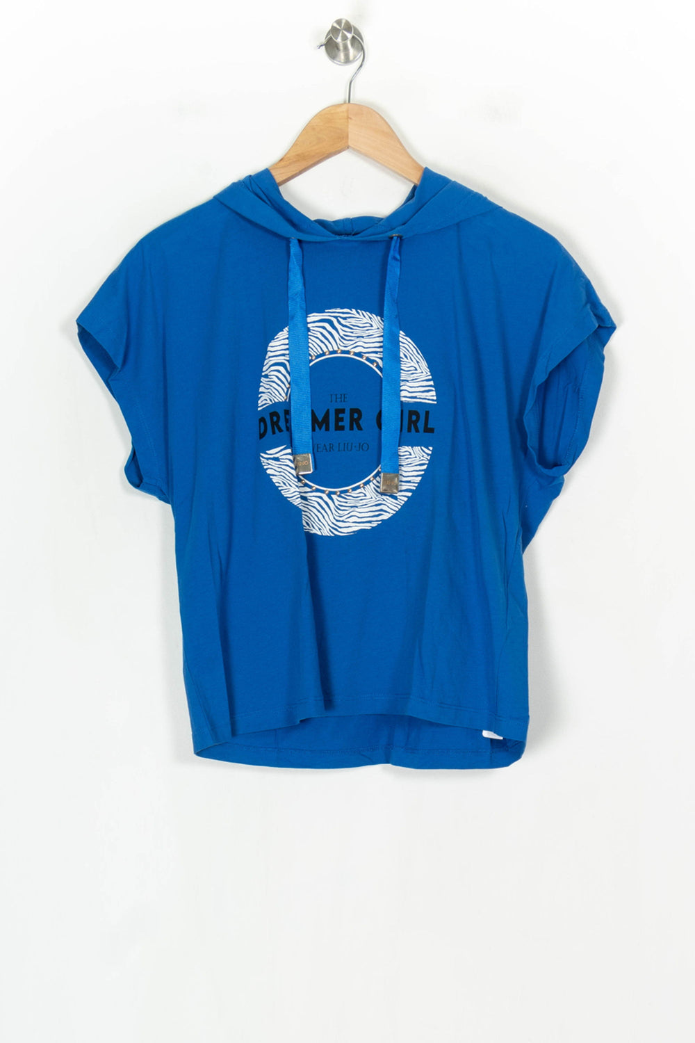 Tee-shirt à capuche Bleu - Taille XS/34 de la marque Liu Jo | PARAD124230 - Vendu par Paradigme - Image 2