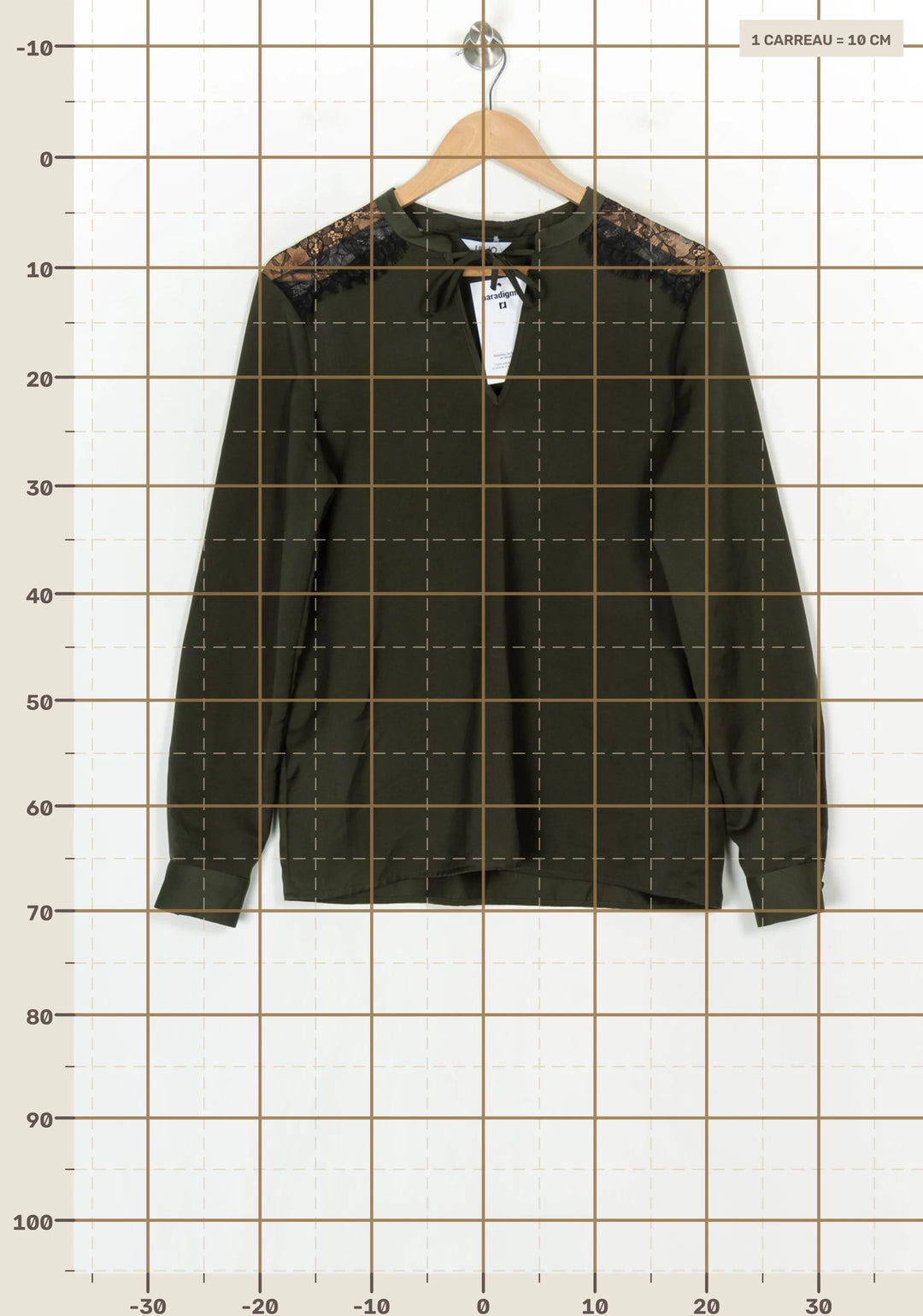 Blouse Vert Foncé et Noir - Taille XL/42 de la marque Liu Jo | PARAD124232 - Vendu par Paradigme - Image 4
