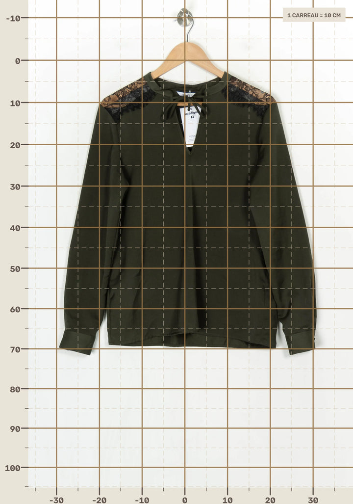 Blouse Vert Foncé et Noir - Taille XL/42 de la marque Liu Jo | PARAD124232 - Vendu par Paradigme - Image 4