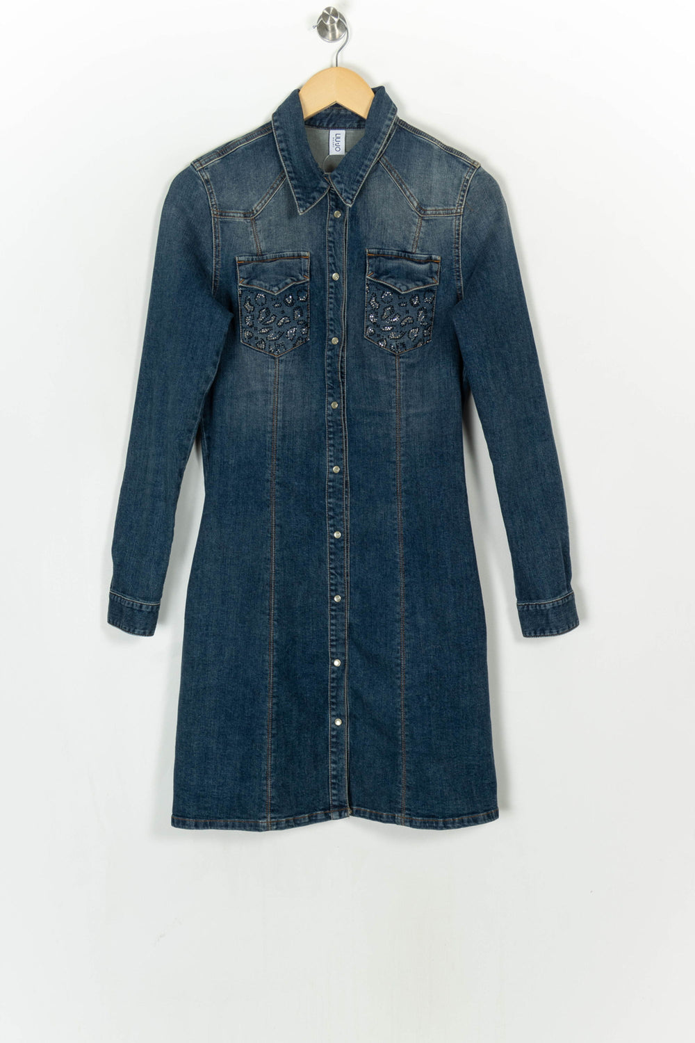 Robe Chemise En Jean Bleue - Taille L/40 de la marque Liu Jo | PARAD124237 - Vendu par Paradigme - Image 2