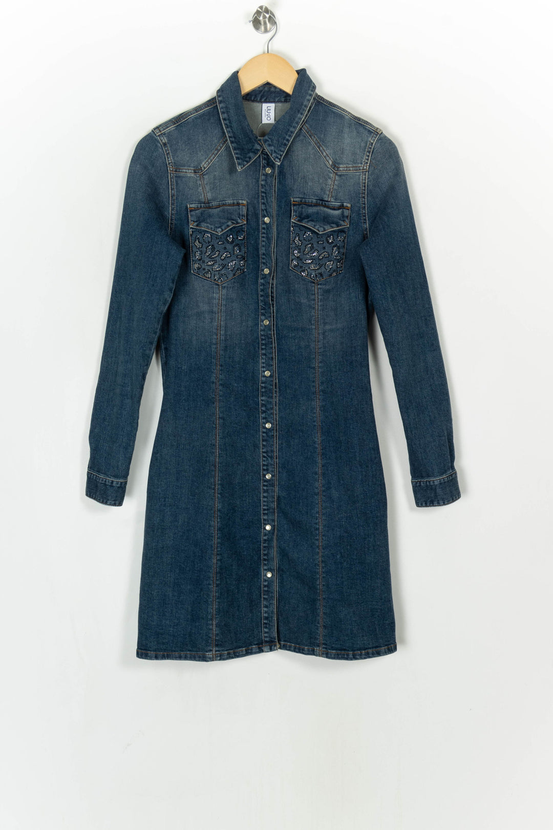 Robe Chemise En Jean Bleue - Taille L/40 de la marque Liu Jo | PARAD124237 - Vendu par Paradigme - Image 2