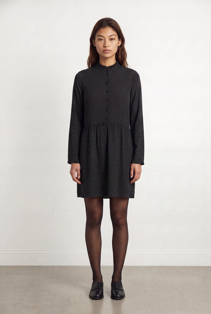 Robe À Pois Noire et Blanche - Taille S/36 de la marque Ekyog | PARAD124239 - Vendu par Paradigme - Image 1