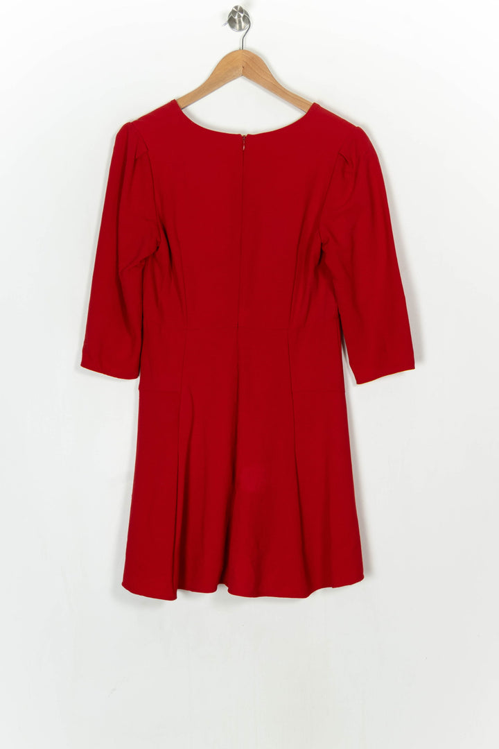 Robe Midi Rouge - Taille XL/42 de la marque Tara Jarmon | PARAD124243 - Vendu par Paradigme - Image 5