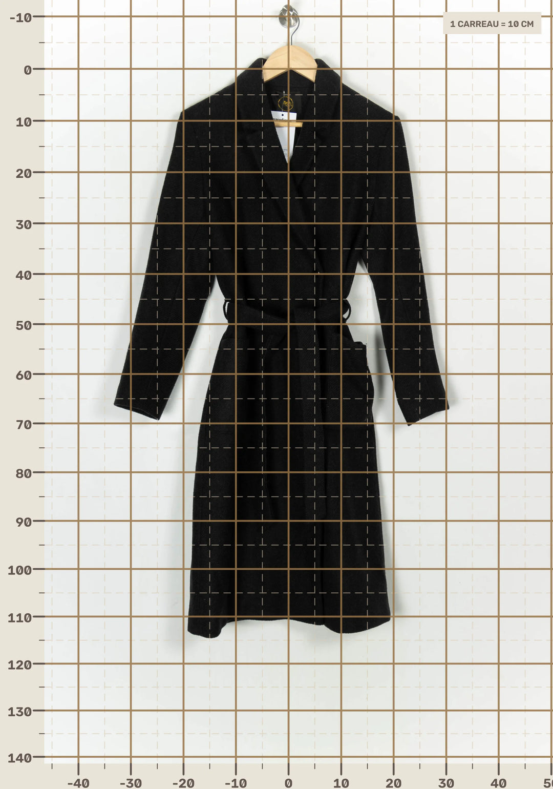 Manteau Noir - Taille XS/34 de la marque Des petits hauts | PARAD124245 - Vendu par Paradigme - Image 4