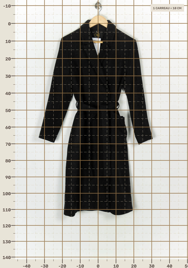 Manteau Noir - Taille XS/34 de la marque Des petits hauts | PARAD124245 - Vendu par Paradigme - Image 4