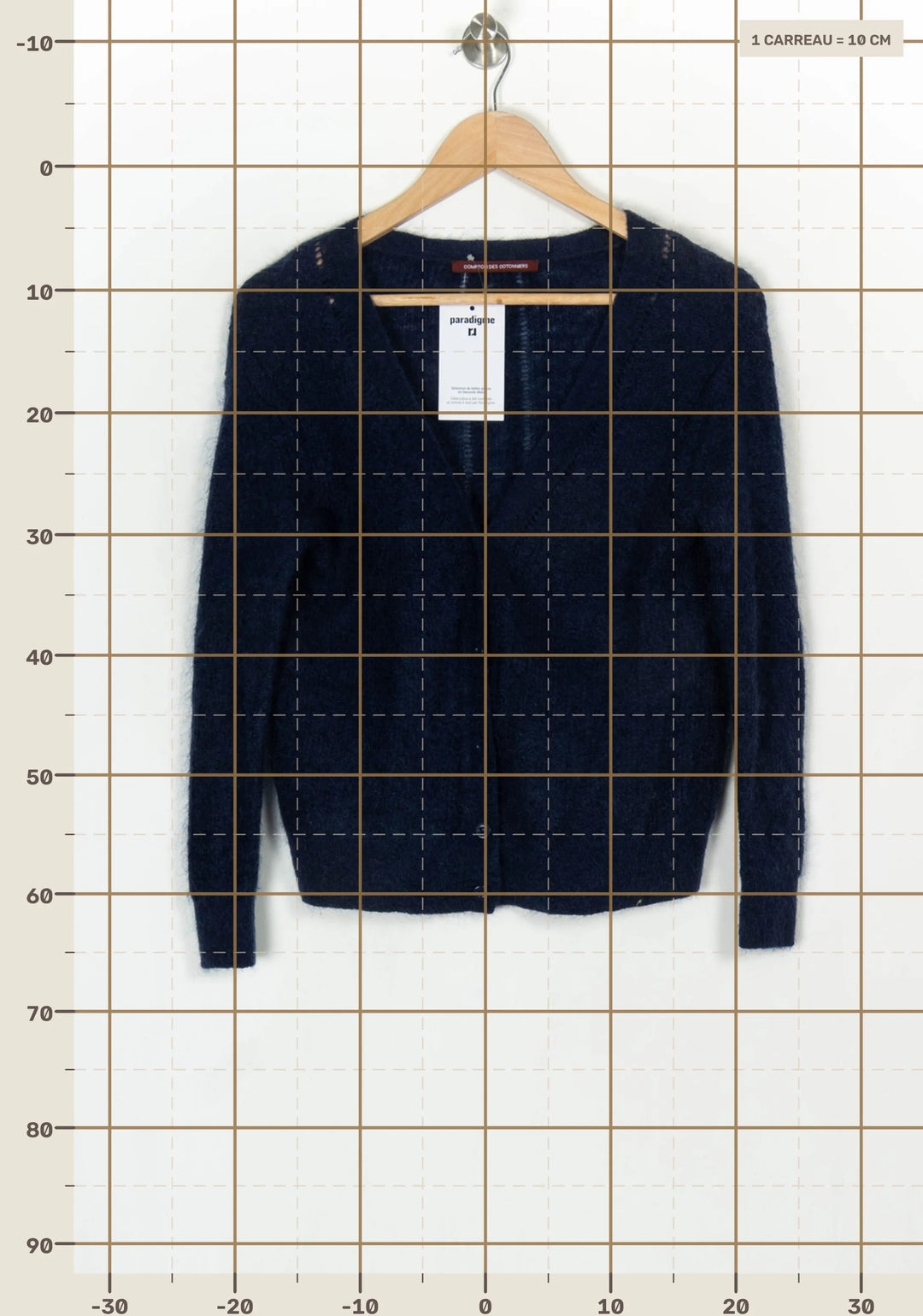 Gilet Bleu - Taille XS/34 de la marque Comptoir des Cotonniers | PARAD124246 - Vendu par Paradigme - Image 4