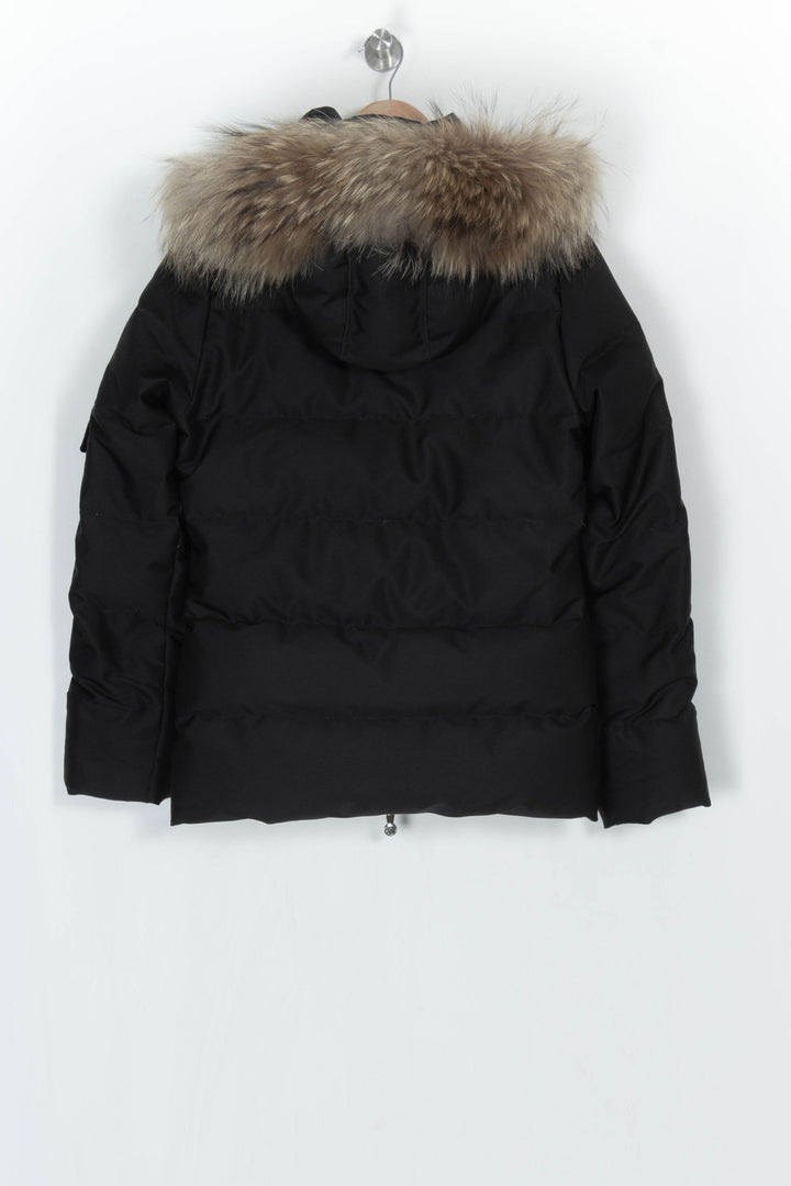 Doudoune Noire à Capuche en Fourrure - Taille S/36 de la marque Pyrenex | PARAD124247 - Vendu par Paradigme - Image 5