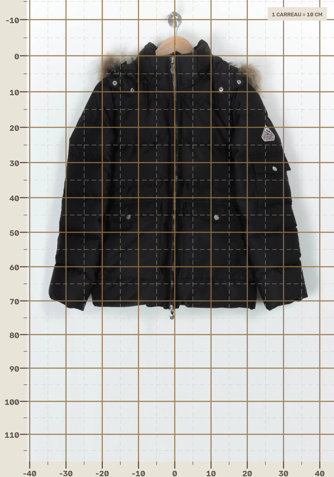 Doudoune Noire à Capuche en Fourrure - Taille S/36 de la marque Pyrenex | PARAD124247 - Vendu par Paradigme - Image 4