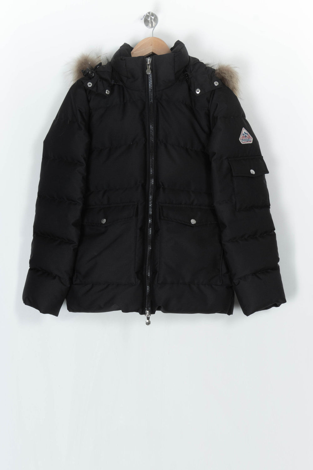 Doudoune Noire à Capuche en Fourrure - Taille S/36 de la marque Pyrenex | PARAD124247 - Vendu par Paradigme - Image 2