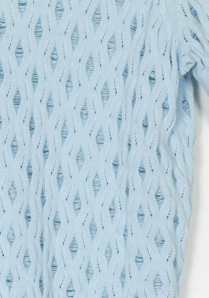 Pull Ajouré Bleu - Taille M/38 de la marque IKKS | PARAD124248 - Vendu par Paradigme - Image 3