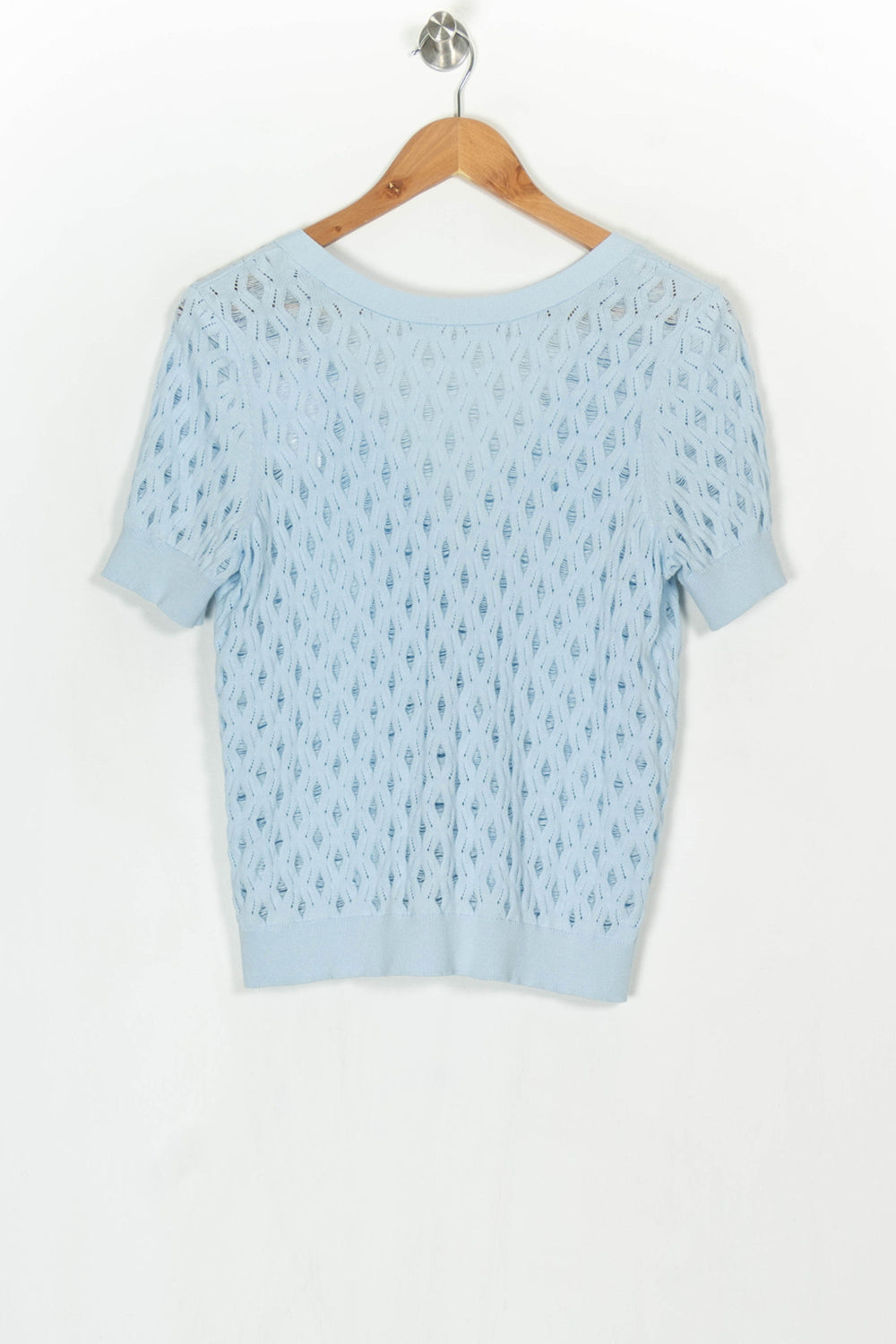 Pull Ajouré Bleu - Taille M/38 de la marque IKKS | PARAD124248 - Vendu par Paradigme - Image 2