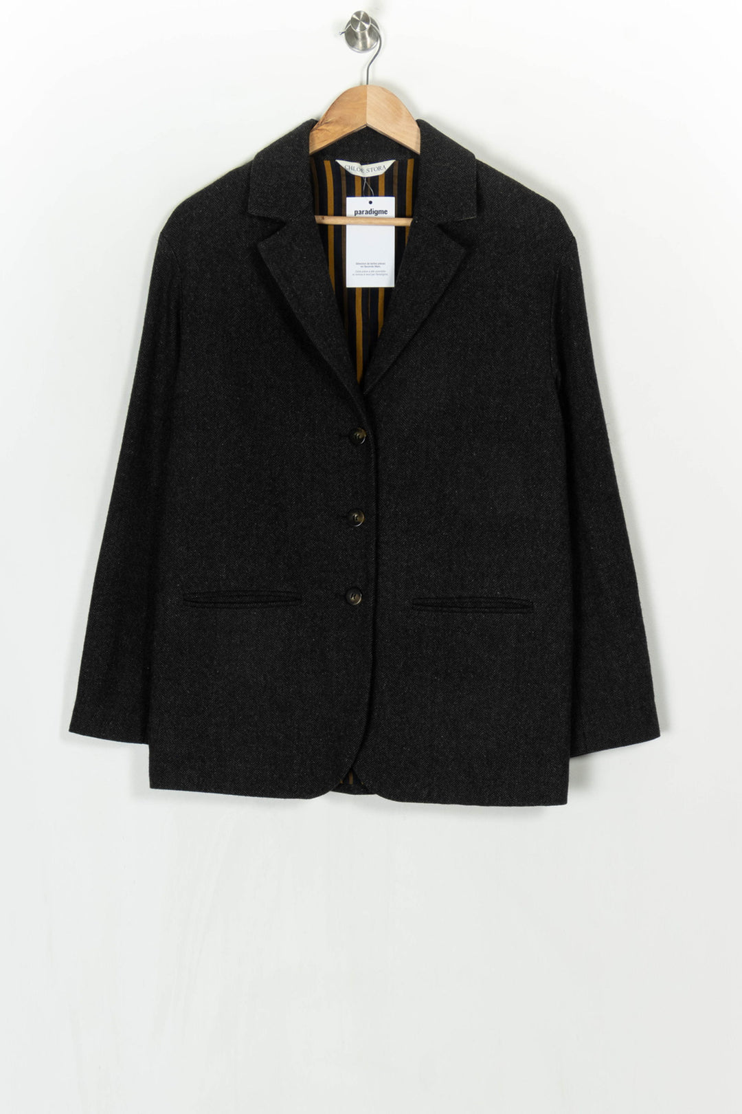 Blazer Gris Foncé - Taille M/38 de la marque Chloé Stora | PARAD124250 - Vendu par Paradigme - Image 2