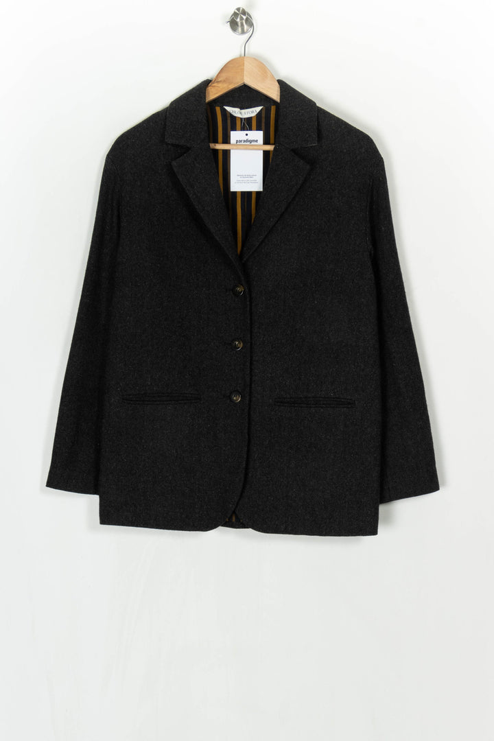 Blazer Gris Foncé - Taille M/38 de la marque Chloé Stora | PARAD124250 - Vendu par Paradigme - Image 2