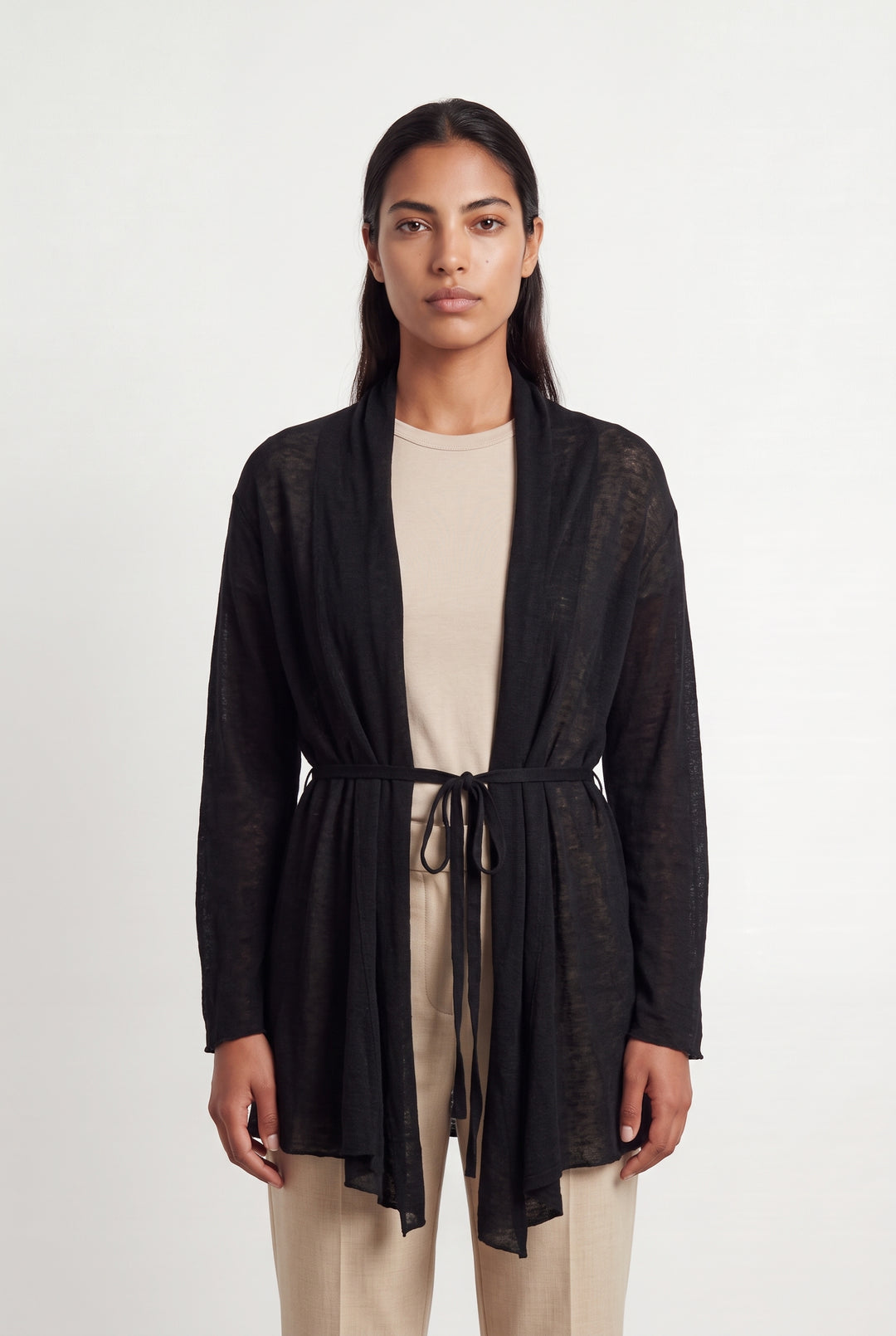 Cardigan Long Noir - Taille L/40 de la marque Pablo | PARAD124251 - Vendu par Paradigme - Image 1
