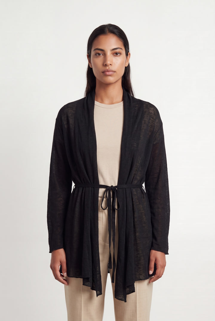 Cardigan Long Noir - Taille L/40 de la marque Pablo | PARAD124251 - Vendu par Paradigme - Image 1
