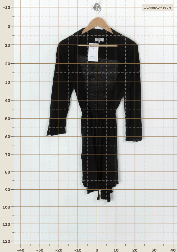 Cardigan Long Noir - Taille L/40 de la marque Pablo | PARAD124251 - Vendu par Paradigme - Image 4