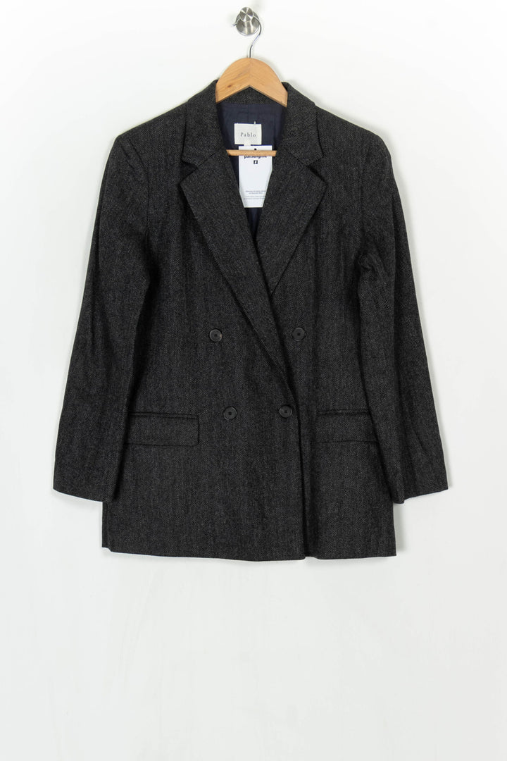 Veste Croisée Grise - Taille L/40 de la marque Pablo | PARAD124252 - Vendu par Paradigme - Image 2