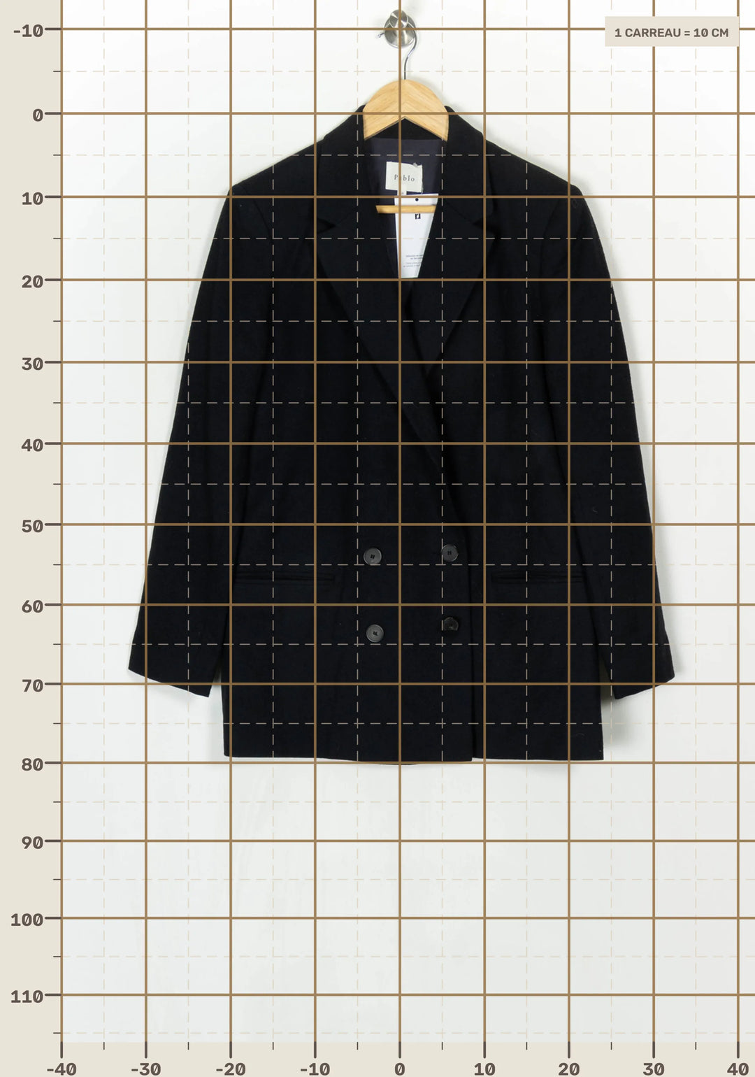 Manteau Bleu - Taille M/38 de la marque Pablo | PARAD124253 - Vendu par Paradigme - Image 4