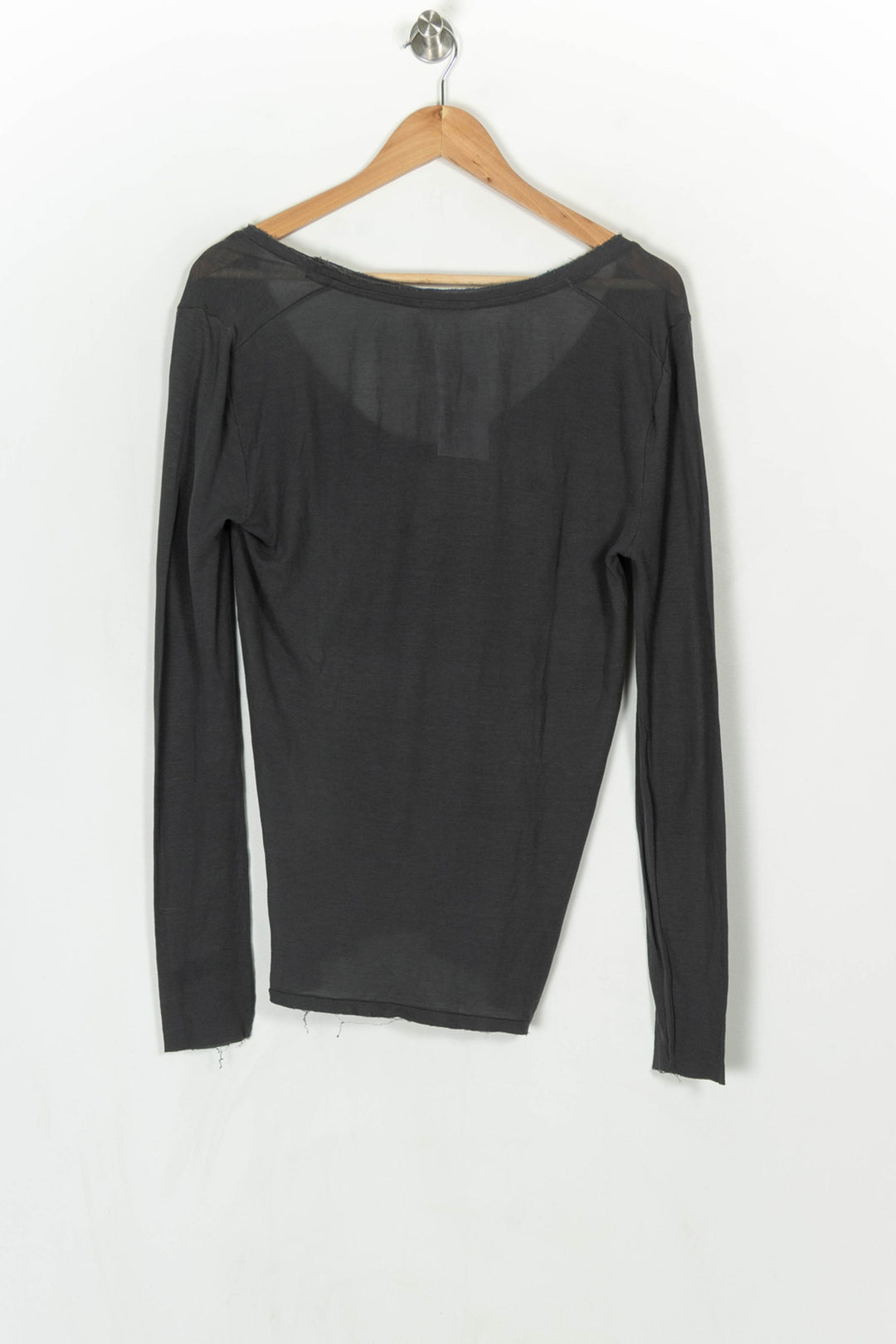 Pull à Col V Gris - Taille L/40 de la marque American Vintage | PARAD124255 - Vendu par Paradigme - Image 5