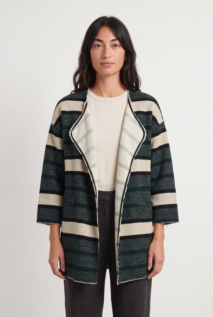Veste Longue Verte et Beige - Taille S/36 de la marque Chloé Stora | PARAD124257 - Vendu par Paradigme - Image 1