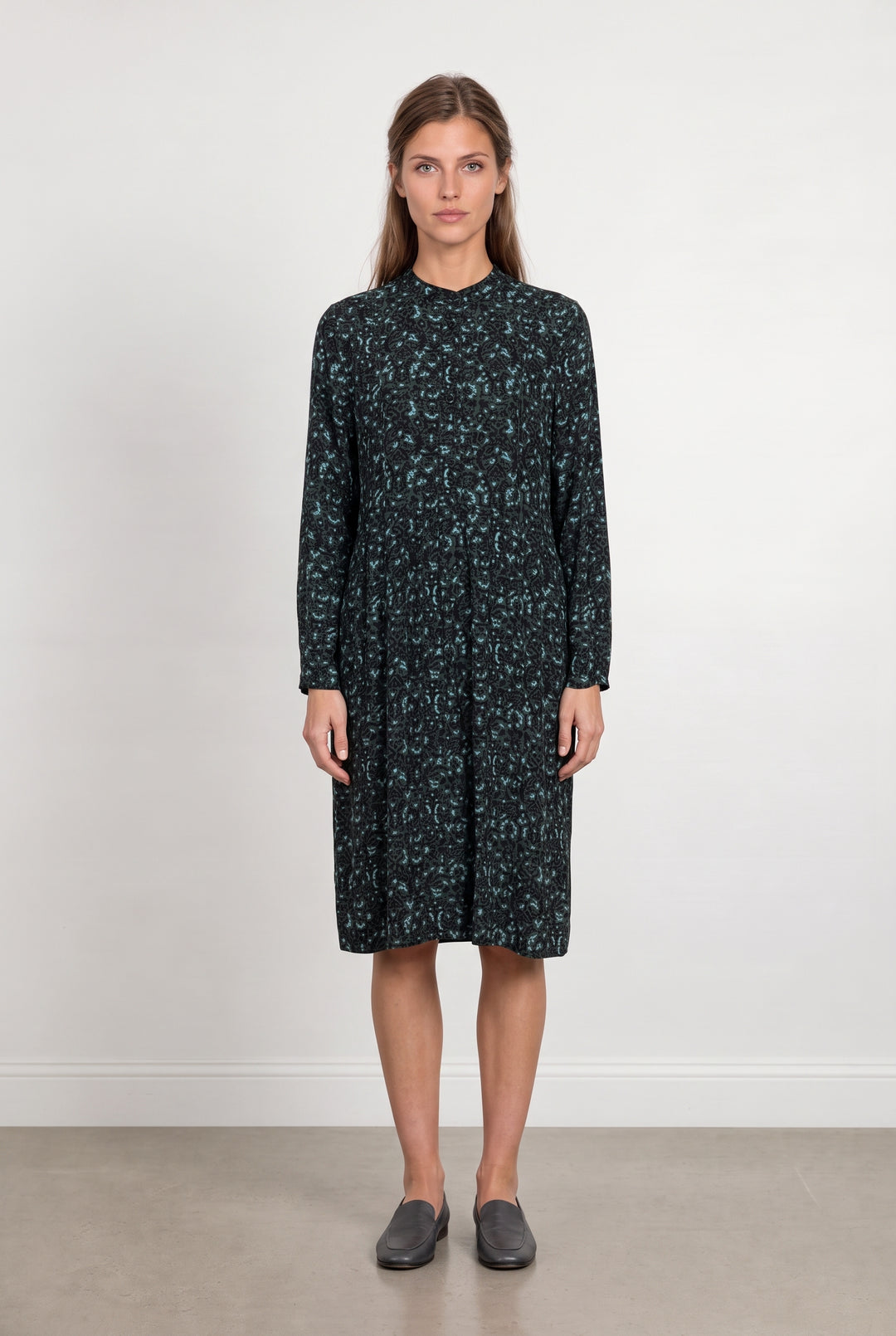 Robe Midi Noire et Verte - Taille M/38 de la marque Gerard Darel | PARAD124260 - Vendu par Paradigme - Image 1