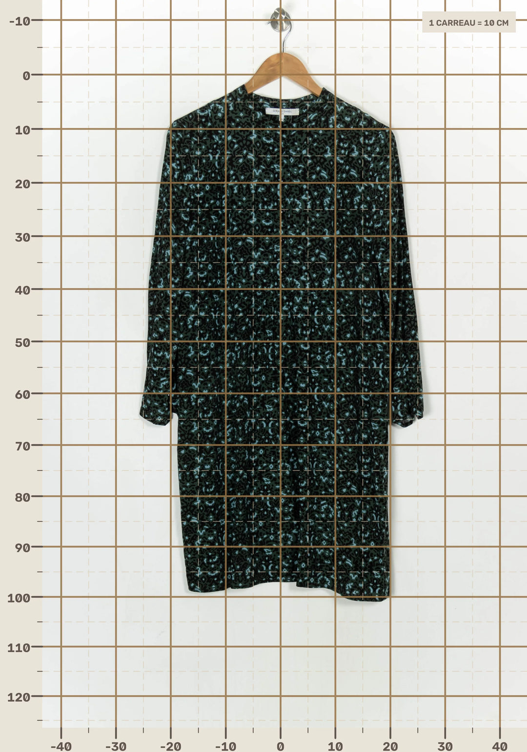 Robe Midi Noire et Verte - Taille M/38 de la marque Gerard Darel | PARAD124260 - Vendu par Paradigme - Image 4