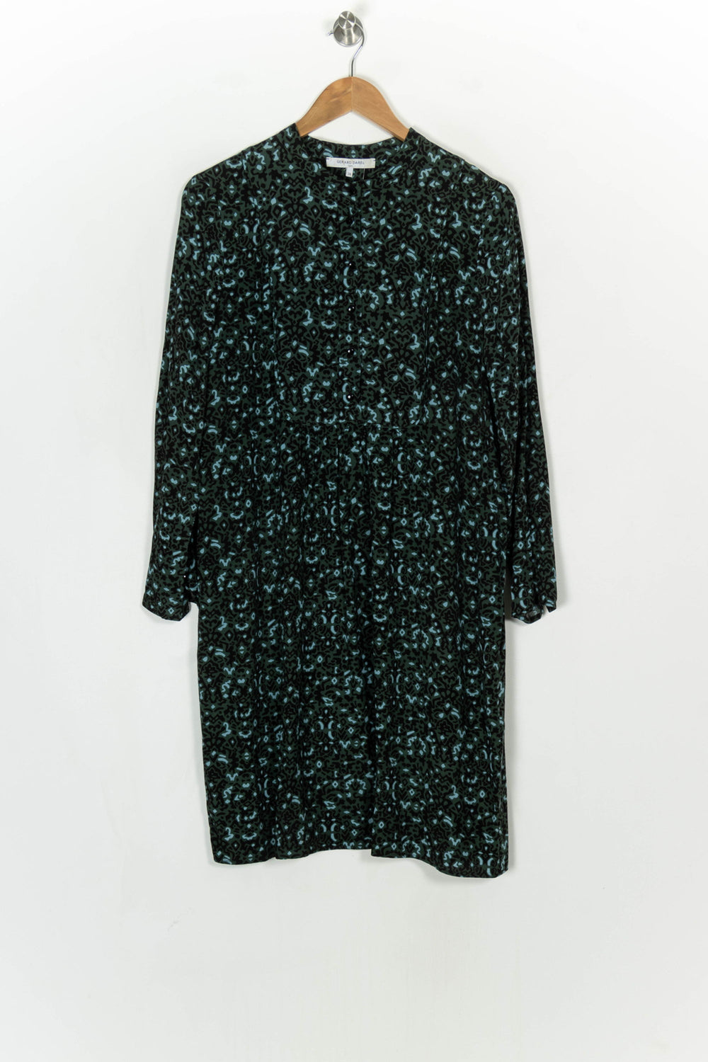 Robe Midi Noire et Verte - Taille M/38 de la marque Gerard Darel | PARAD124260 - Vendu par Paradigme - Image 2