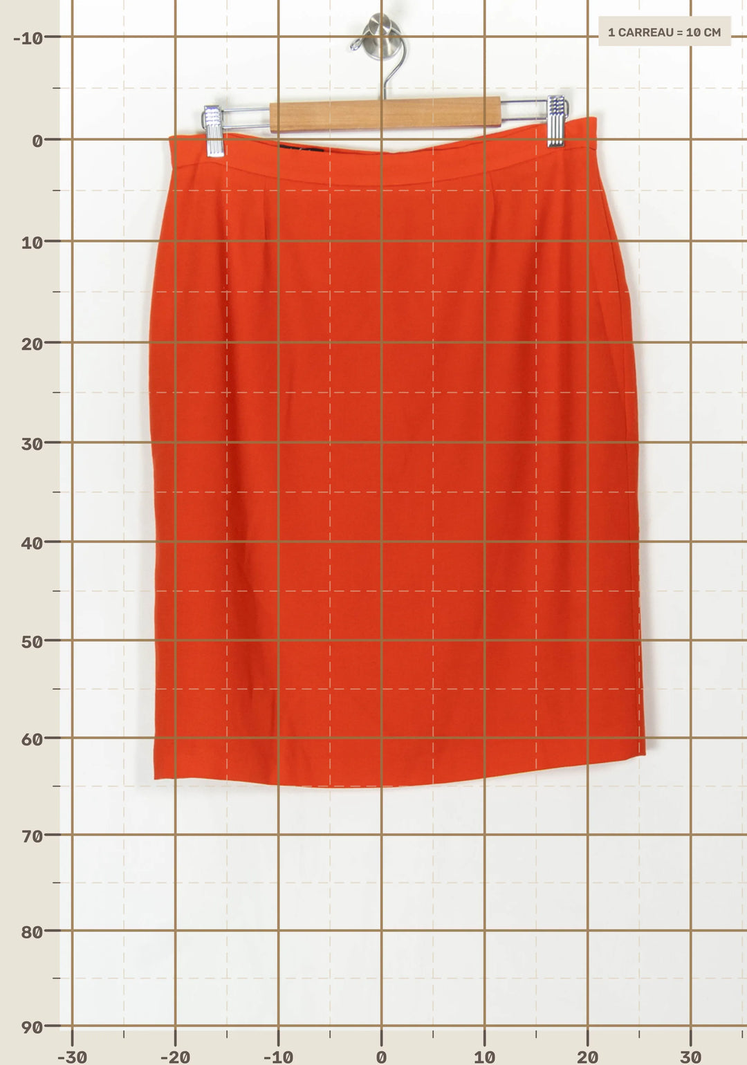 Jupe Midi Orange - Taille XXXL/46 de la marque Galeries Lafayette | PARAD124266 - Vendu par Paradigme - Image 4