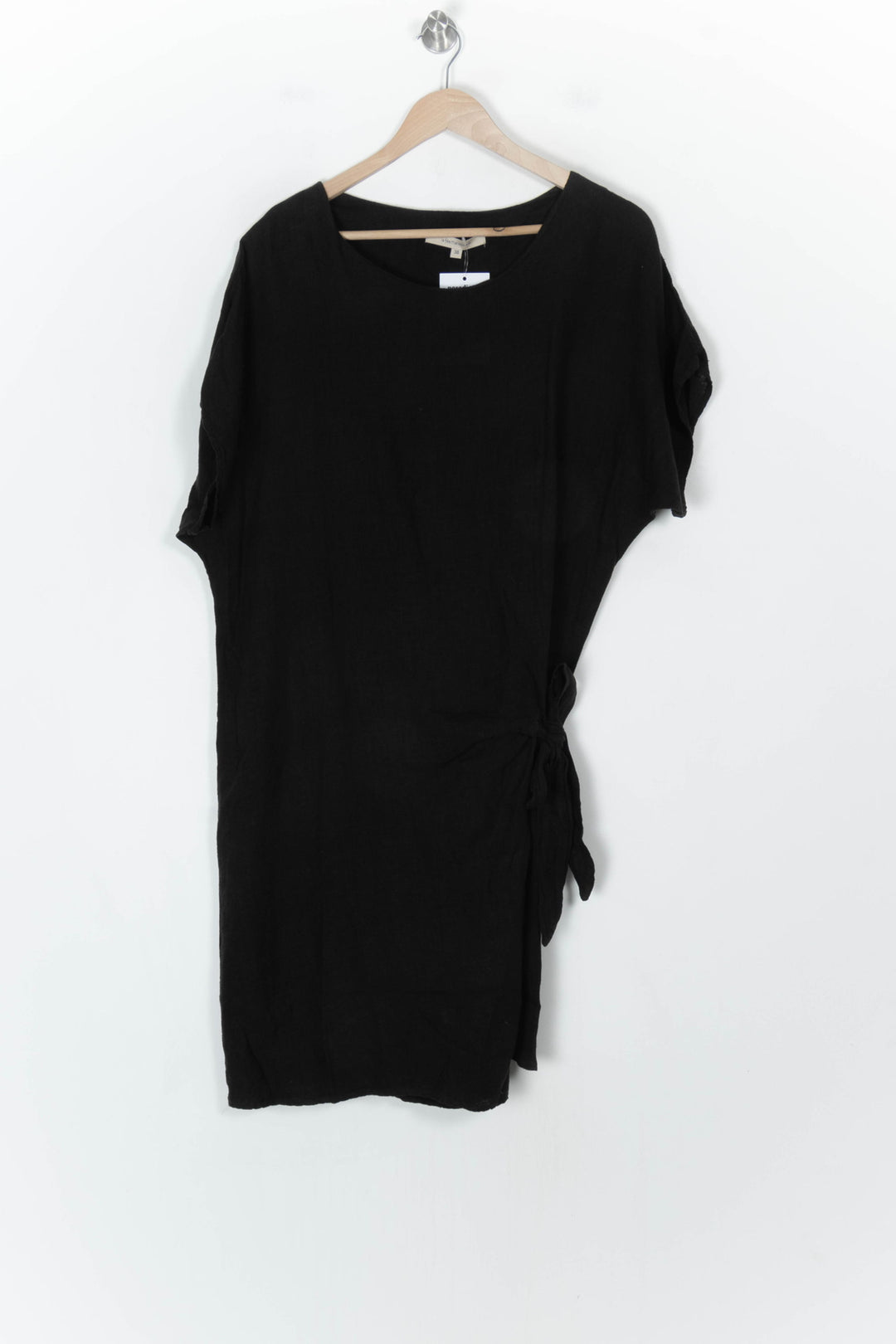 Robe Cache-Cœur Noire - Taille M/38 de la marque La Fée Maraboutée | PARAD124268 - Vendu par Paradigme - Image 2