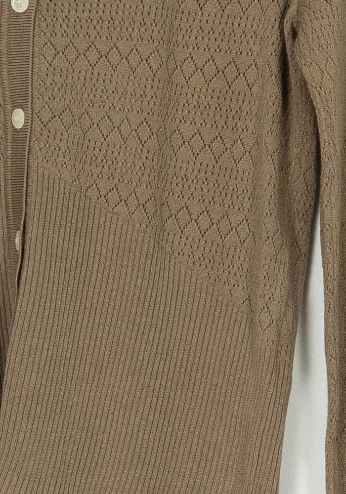 Cardigan Beige - Taille XS/34 de la marque Marie Sixtine | PARAD124274 - Vendu par Paradigme - Image 3