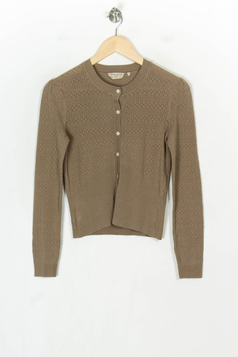 Cardigan Beige - Taille XS/34 de la marque Marie Sixtine | PARAD124274 - Vendu par Paradigme - Image 2