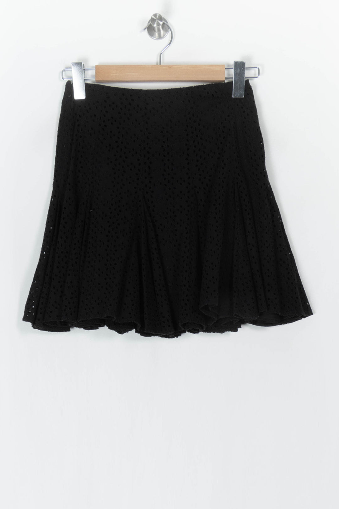 Jupe Courte Évasée Noire - Taille S/36 de la marque Paule Ka | PARAD124282 - Vendu par Paradigme - Image 5