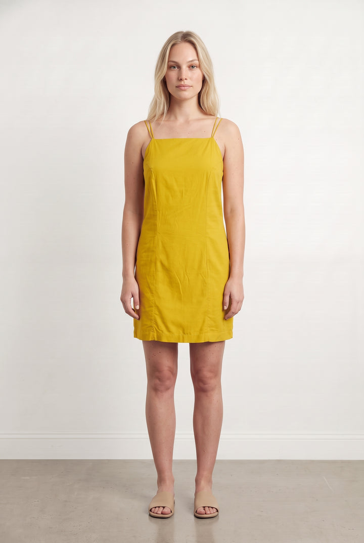 Robe Courte Jaune - Taille L/40 de la marque Karma Koma | PARAD124283 - Vendu par Paradigme - Image 1