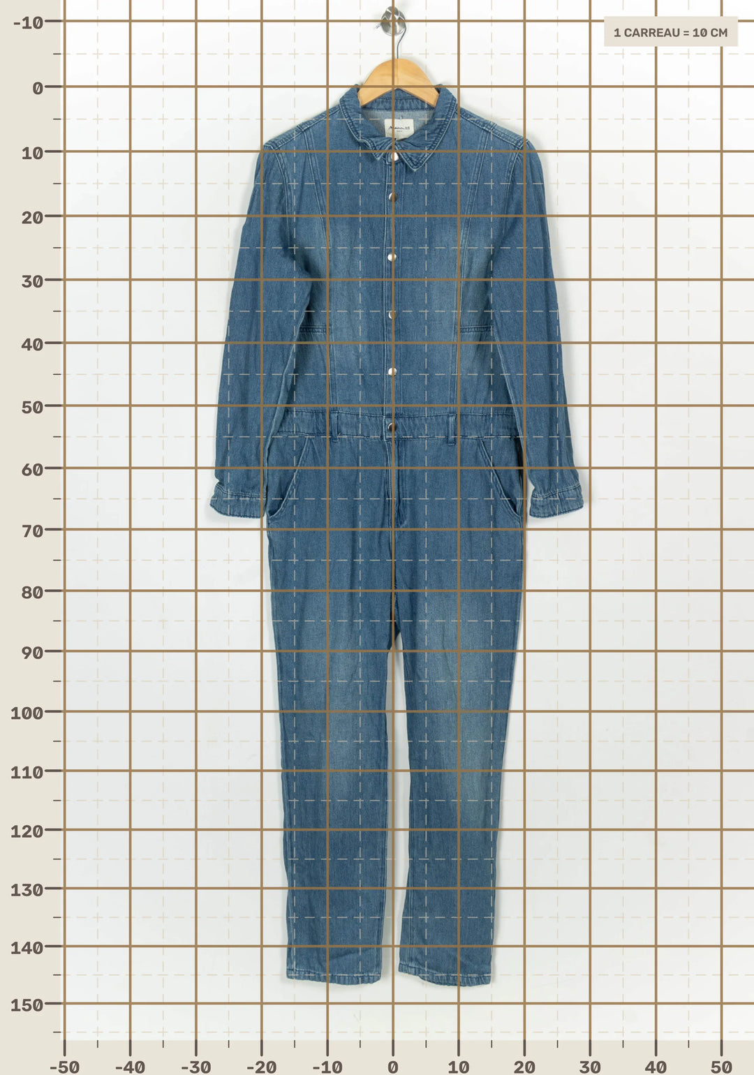 Combinaison En Jean Bleue - Taille XL/42 de la marque Maison 123 | PARAD124284 - Vendu par Paradigme - Image 4