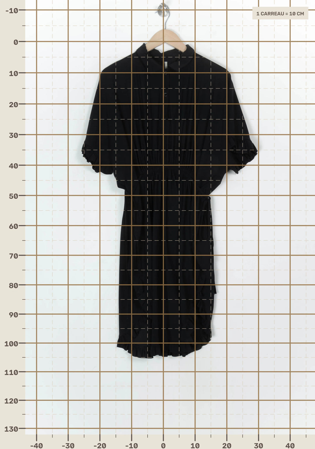 Robe Courte Noire - Taille T.U. de la marque Indies | PARAD124286 - Vendu par Paradigme - Image 4