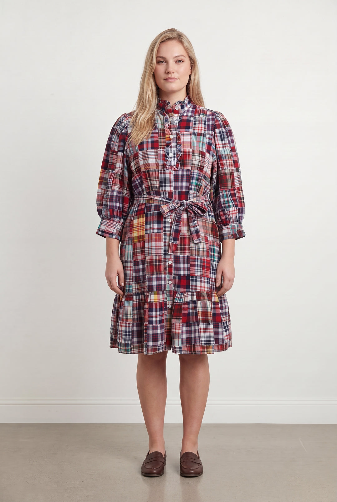 Robe Midi Rouge et Bleue - Taille XL/42 de la marque Antik Batik | PARAD124289 - Vendu par Paradigme - Image 1