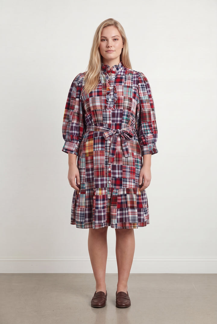 Robe Midi Rouge et Bleue - Taille XL/42 de la marque Antik Batik | PARAD124289 - Vendu par Paradigme - Image 1
