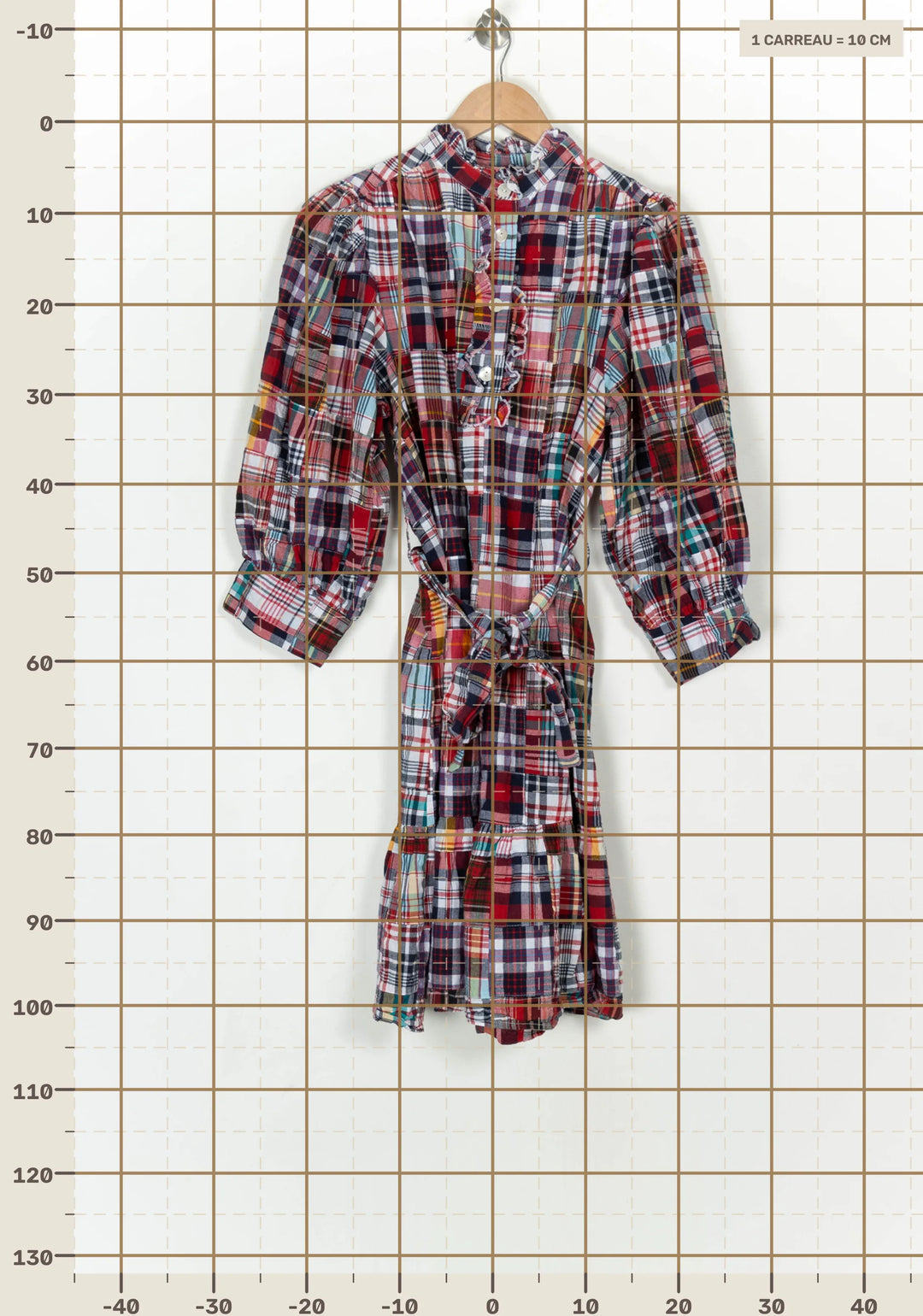 Robe Midi Rouge et Bleue - Taille XL/42 de la marque Antik Batik | PARAD124289 - Vendu par Paradigme - Image 4