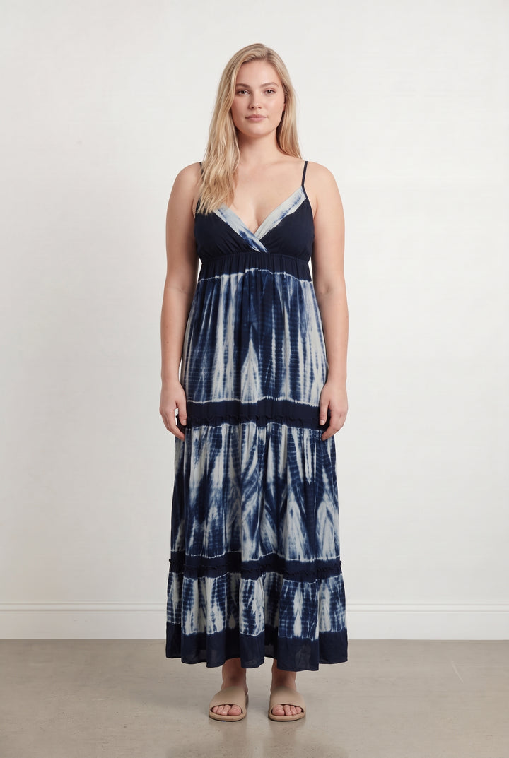 Robe Longue Bleue et Blanche - Taille XL/42 de la marque Gerard Darel | PARAD124293 - Vendu par Paradigme - Image 1