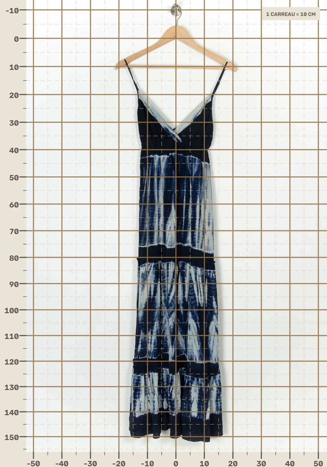 Robe Longue Bleue et Blanche - Taille XL/42 de la marque Gerard Darel | PARAD124293 - Vendu par Paradigme - Image 4