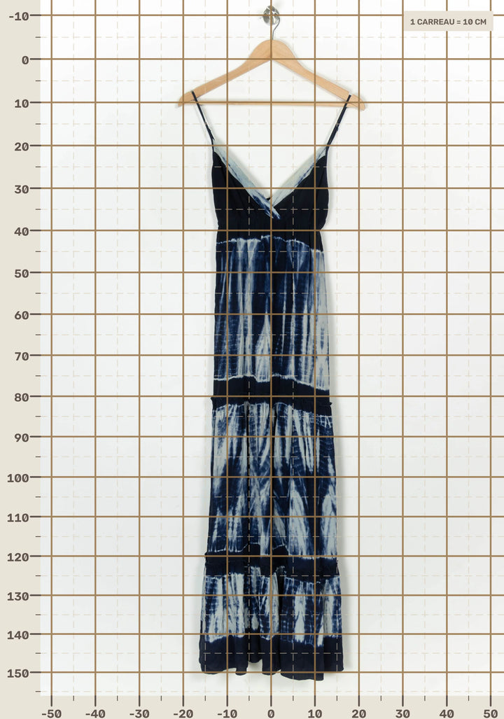 Robe Longue Bleue et Blanche - Taille XL/42 de la marque Gerard Darel | PARAD124293 - Vendu par Paradigme - Image 4