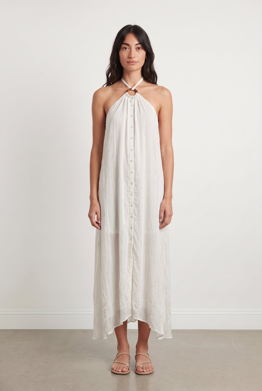 Robe Longue Beige - Taille XS/34 de la marque Sundress | PARAD124297 - Vendu par Paradigme - Image 1