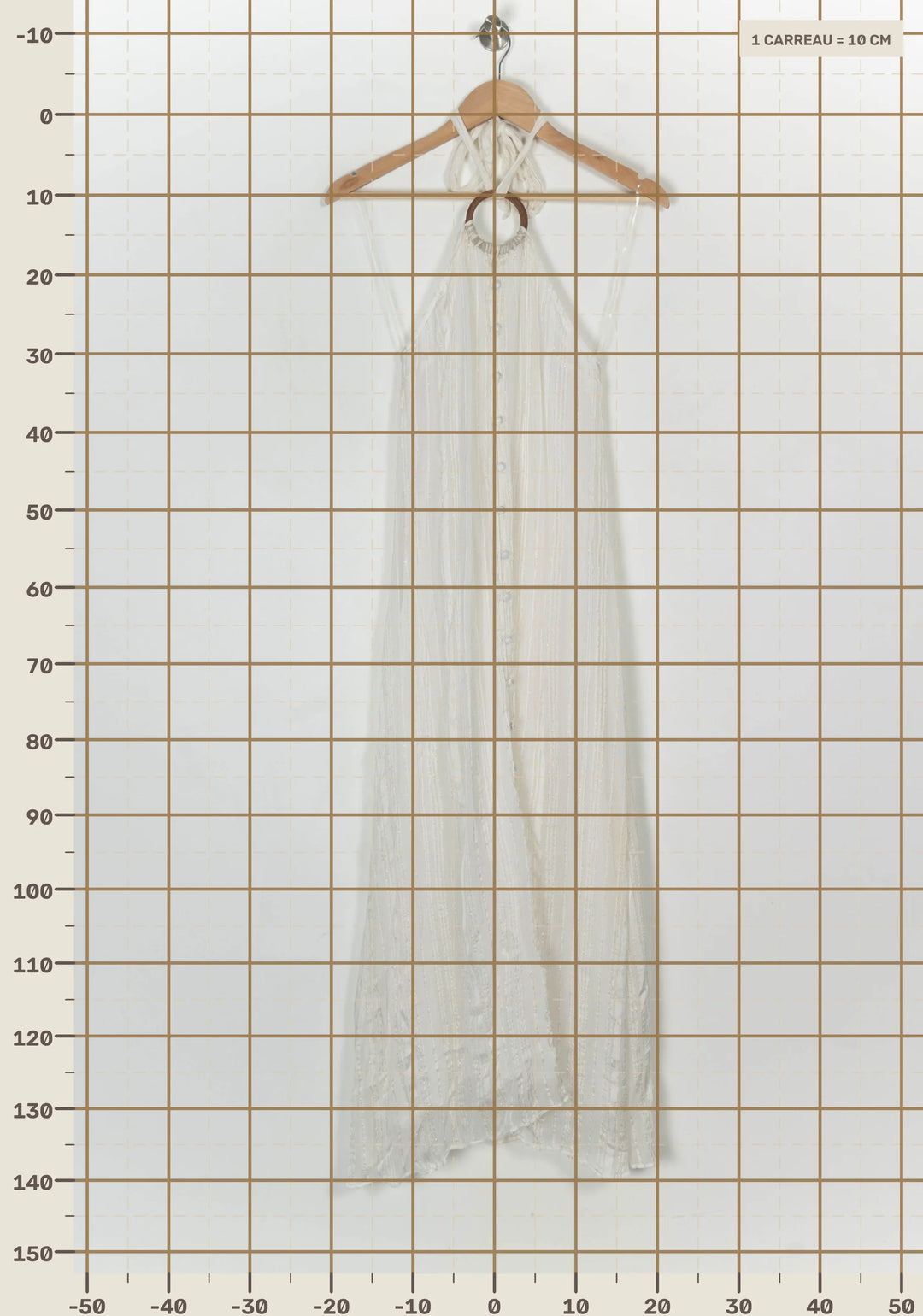 Robe Longue Beige - Taille XS/34 de la marque Sundress | PARAD124297 - Vendu par Paradigme - Image 4