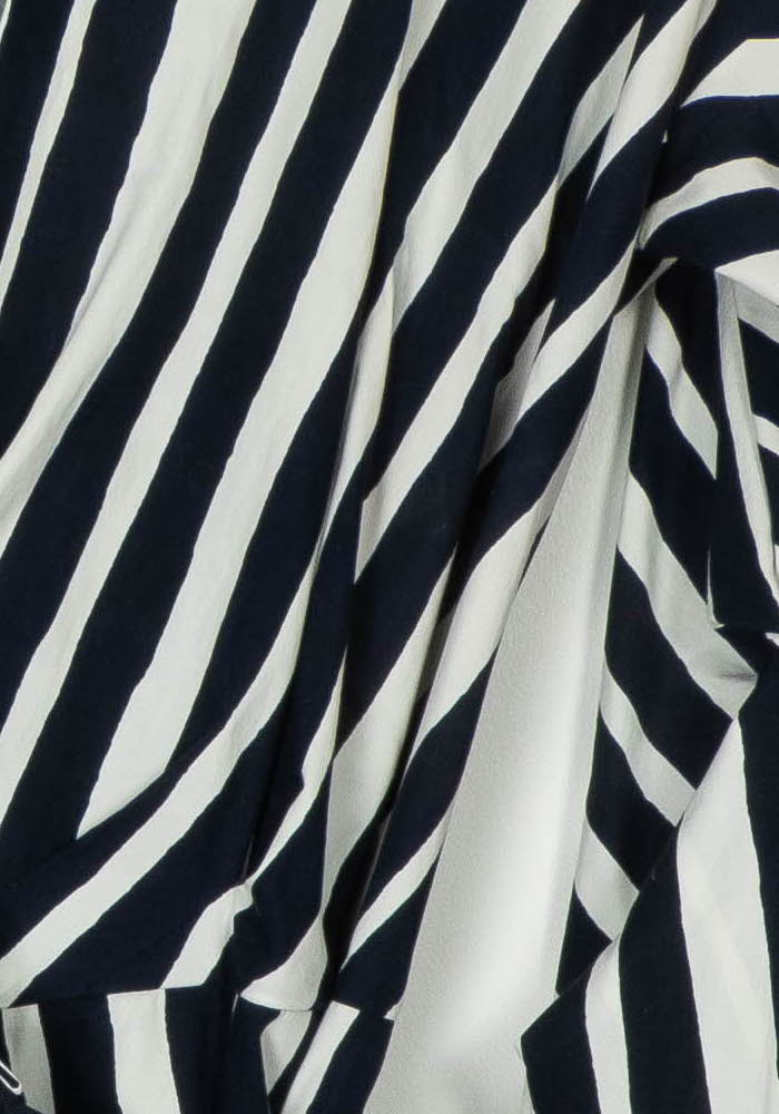 Robe Longue Bleu Marine et Blanche - Taille XL/42 de la marque Paule Ka | PARAD124301 - Vendu par Paradigme - Image 3